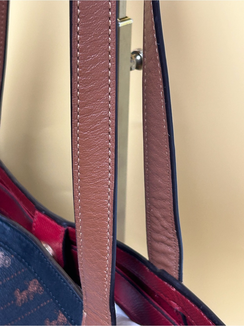Coach Horse and Carriage Coated Canvas Tote w/Yellow Tag Approx. 14 x 9 x 4. - Picture 7 of 17